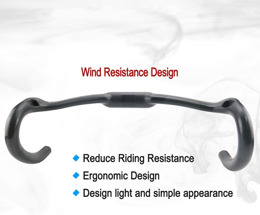 1-1/4″Racing Bike Carbon Handlebar Inner Routing Road Bicycle Drop Bar USA Stock