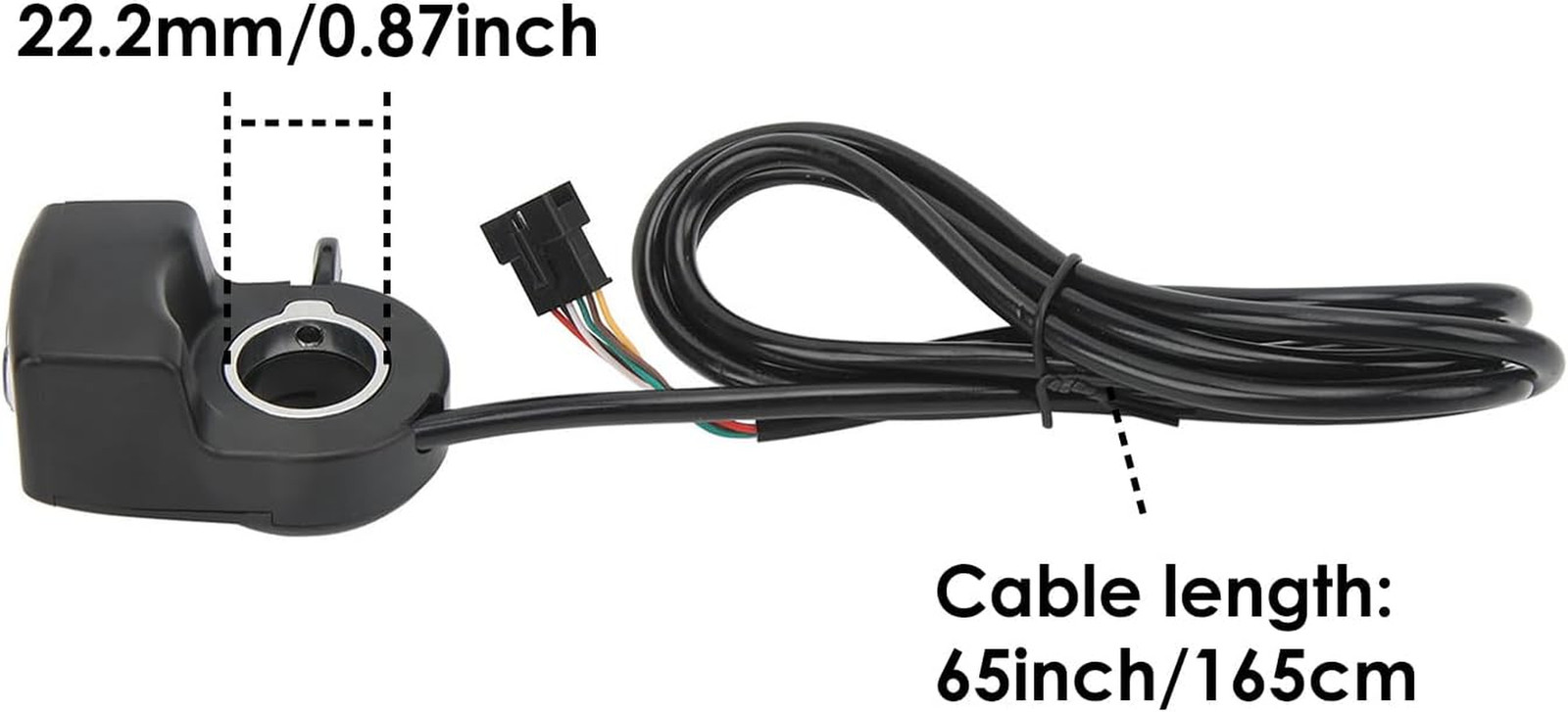 E Bike Thumb Throttle, 36V/48V Thumb Accelerator Battery Display Speed Control A
