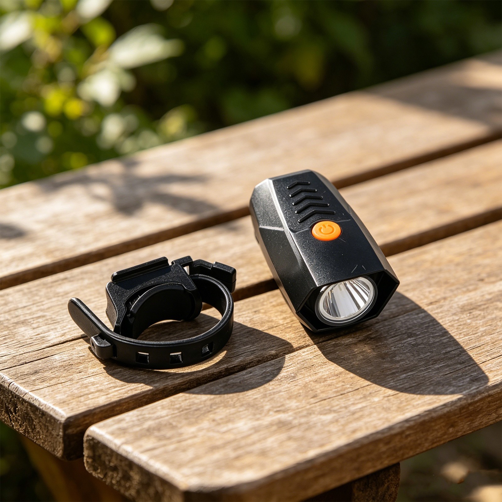 Bike Headlight Rechargeable USB Charge IPX5 Water Resistant 500m Beam 4 Modes
