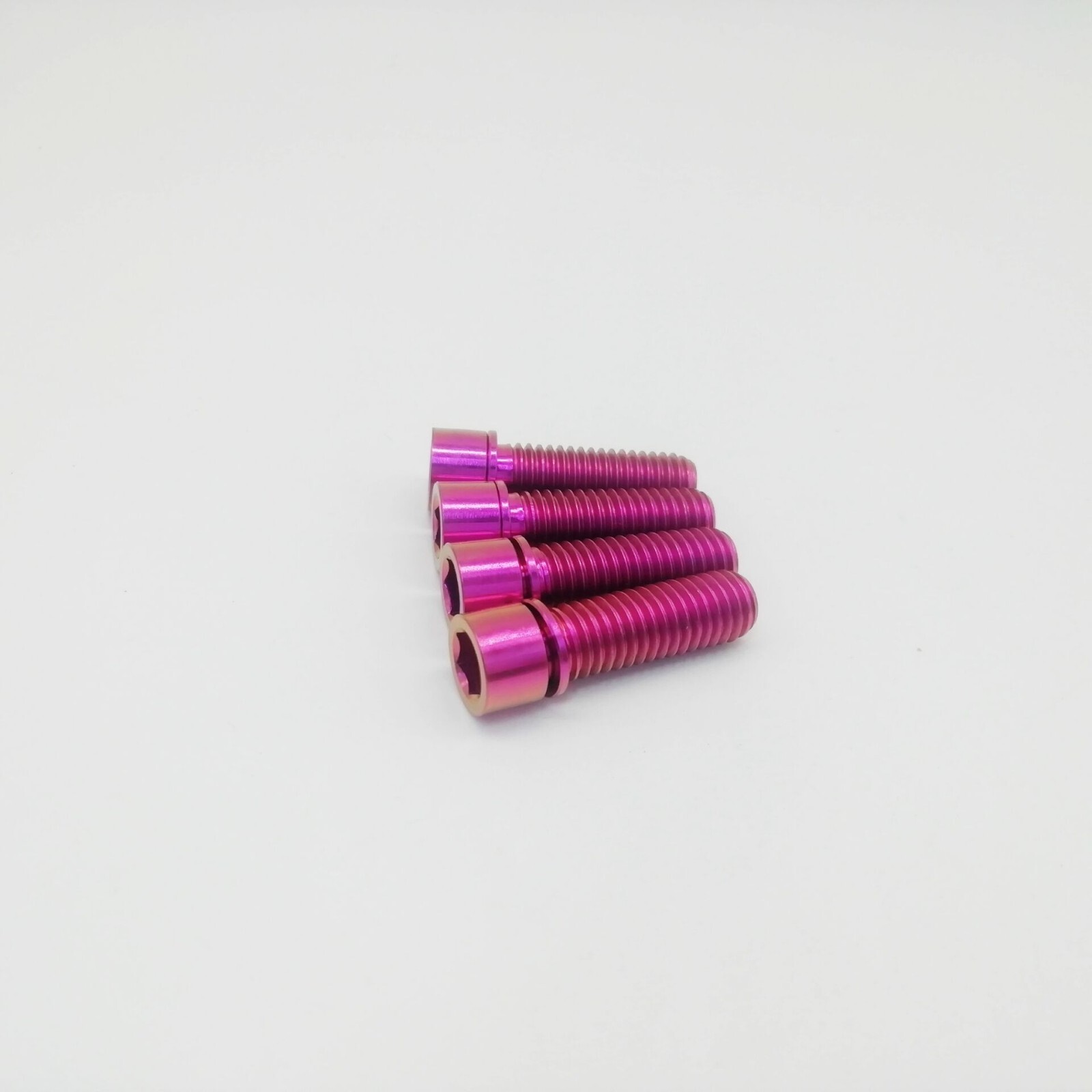 4Pcs/lot M8x25mm Titanium Ti Fit For BMX Stem Bolts Allen Hex Head Screw Washer