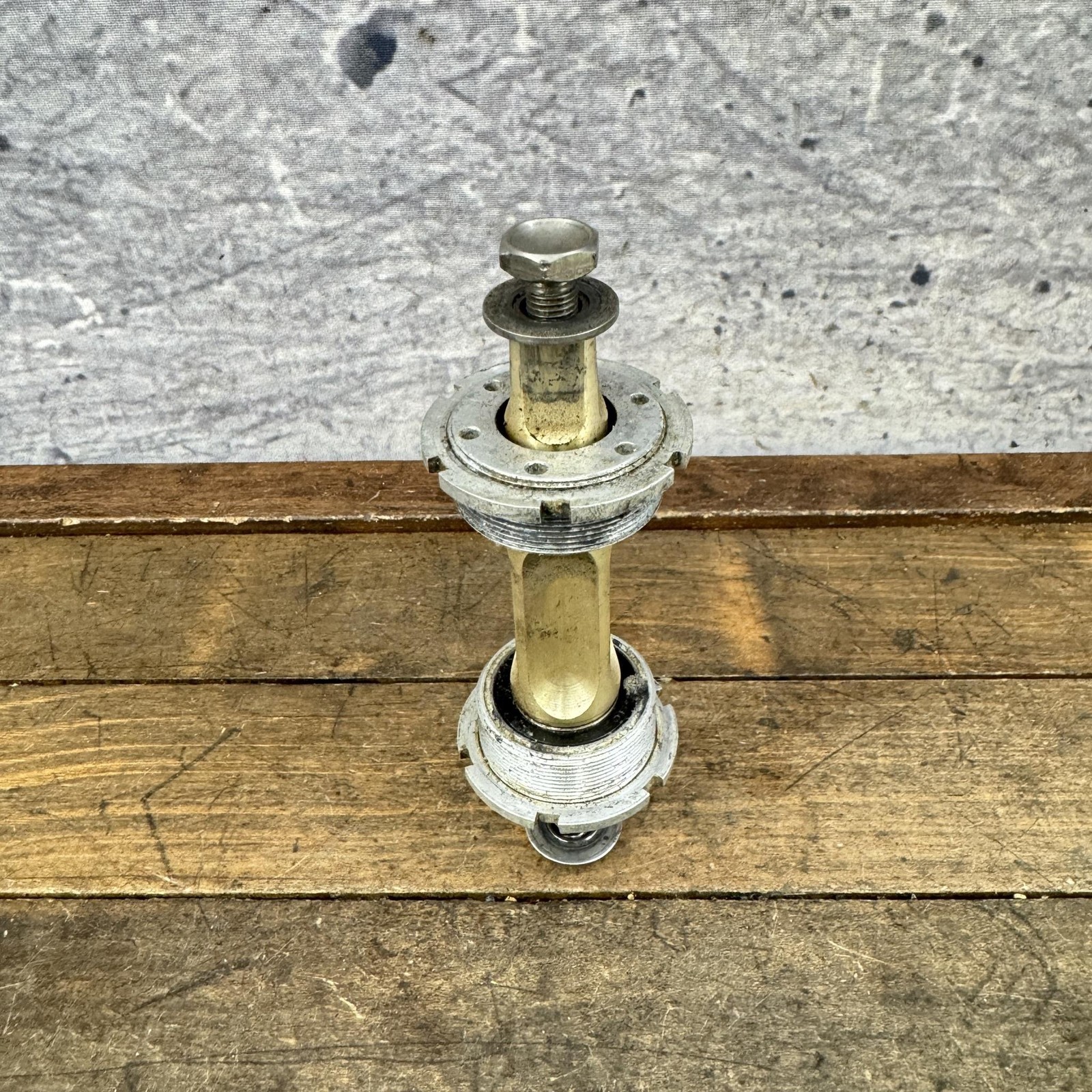 Vintage Sampson Topline Titanium Bottom Bracket 68mm 112.5 113mm Ti Spindle