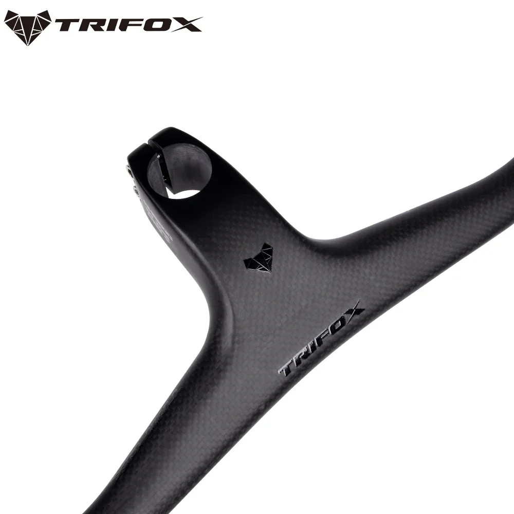 Carbon Fiber Integrated Handlebars Mountain Bicycle Riser Bar Angle -17°