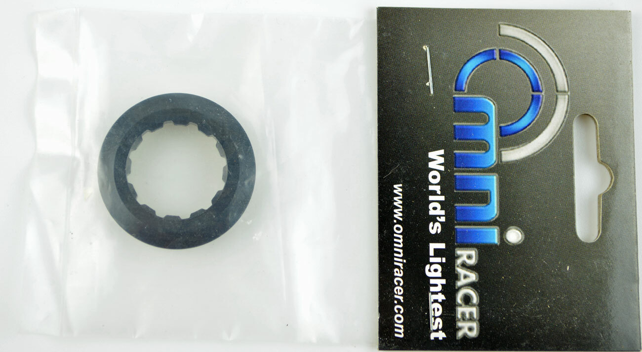OMNI Racer Worlds Lightest Cassette Lockring Fits Sram, Shimano: 12/13T BLACK