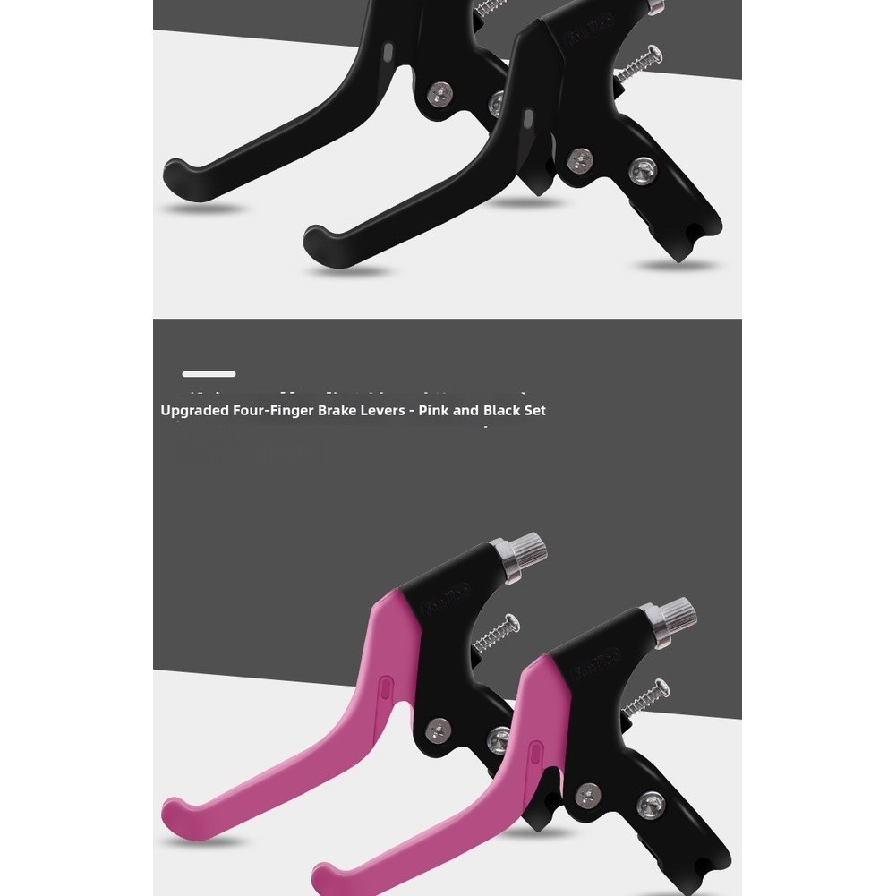 Childrens for Mountain Bike Brake Lever 4 Finger Short Reach 3cm PP Plastic