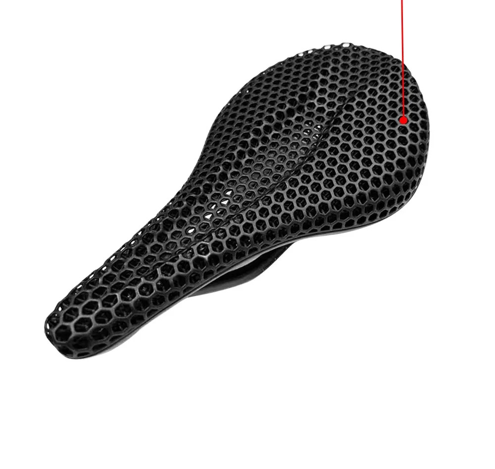3D Printed All Carbon Seat Cushion MTB/road Bike Breathable Plastic/PVC Saddle
