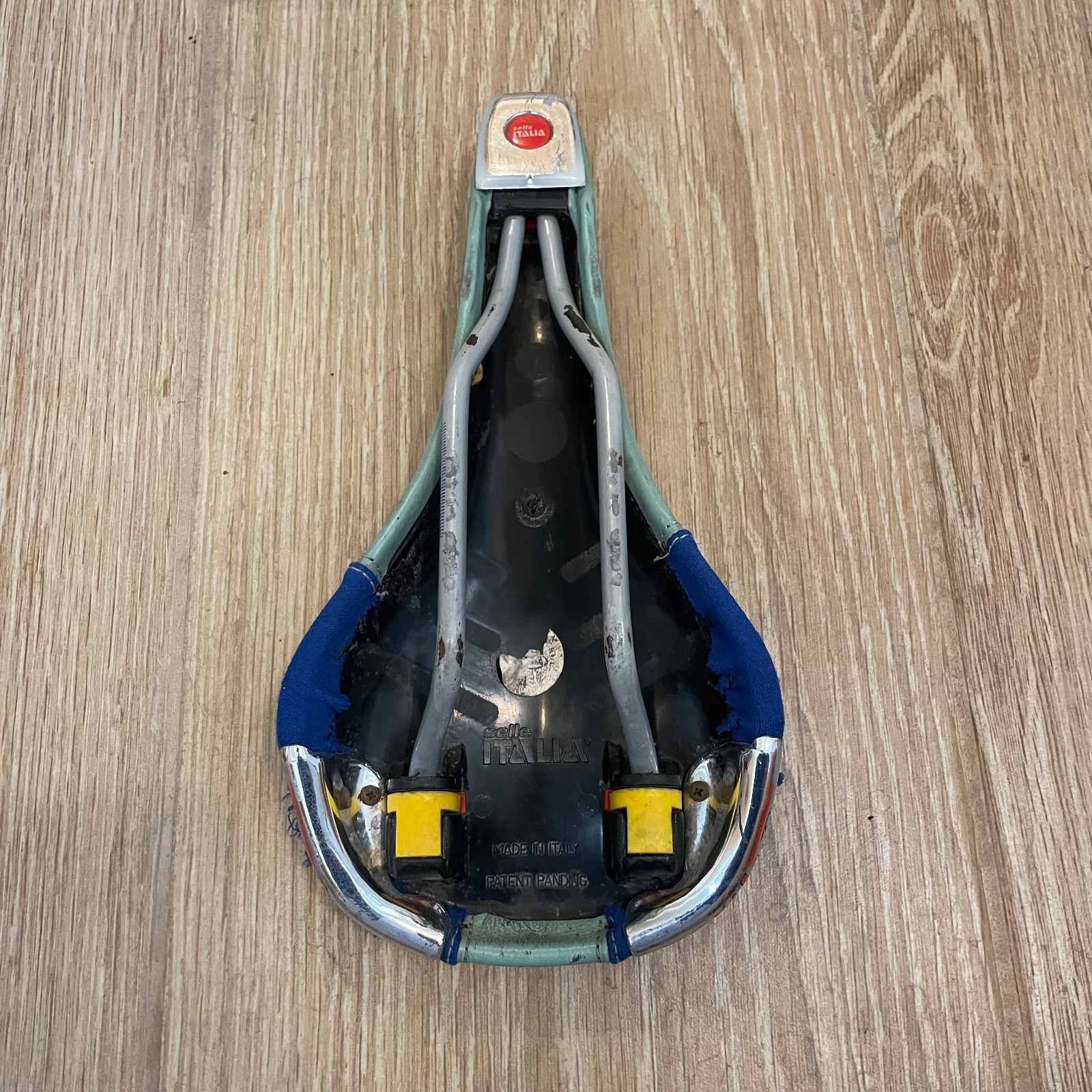 SELLE ITALIA TRIMATIC BIANCHI VINTAGE SADDLE SEAT RACING ROAD BIKE