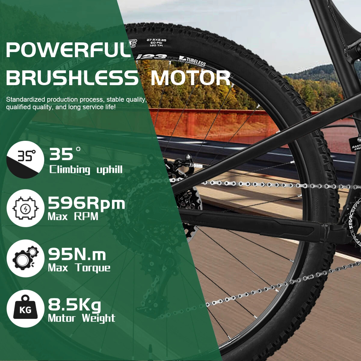 Snow Electric Bike Motor 48V 1000W-2000W Front/Rear Wheel Hub Motor 4.0 Tyre