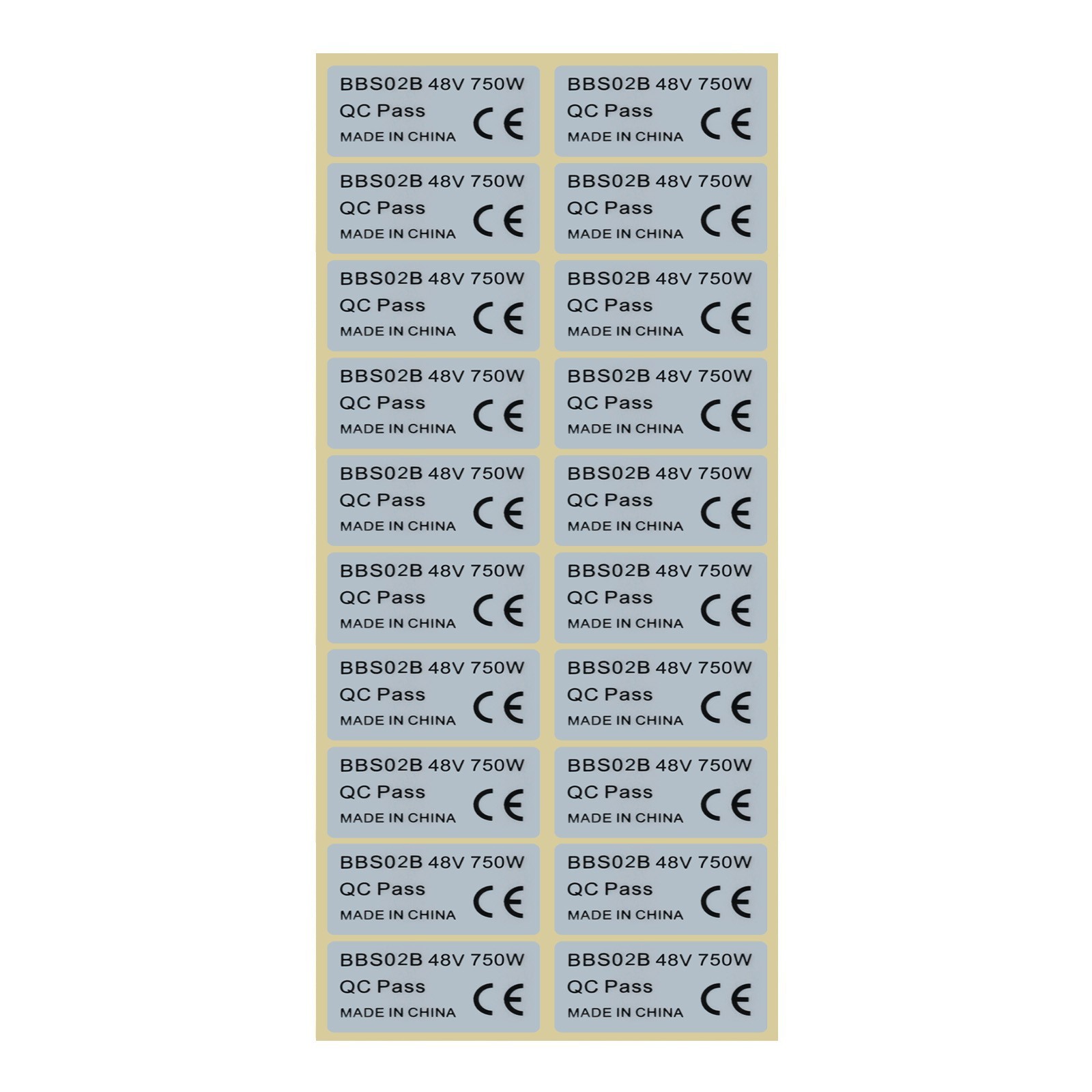 20pcs Ebike Electric Bicycle Sticker For BAFANG 36V 250W/48V 750W 01/HD New