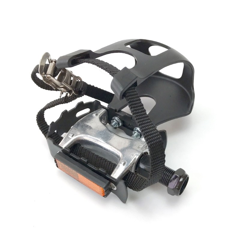 9/16inch Thread Exercise Bikes Pedals Nonslip Grip Aluminum Alloy Plastic