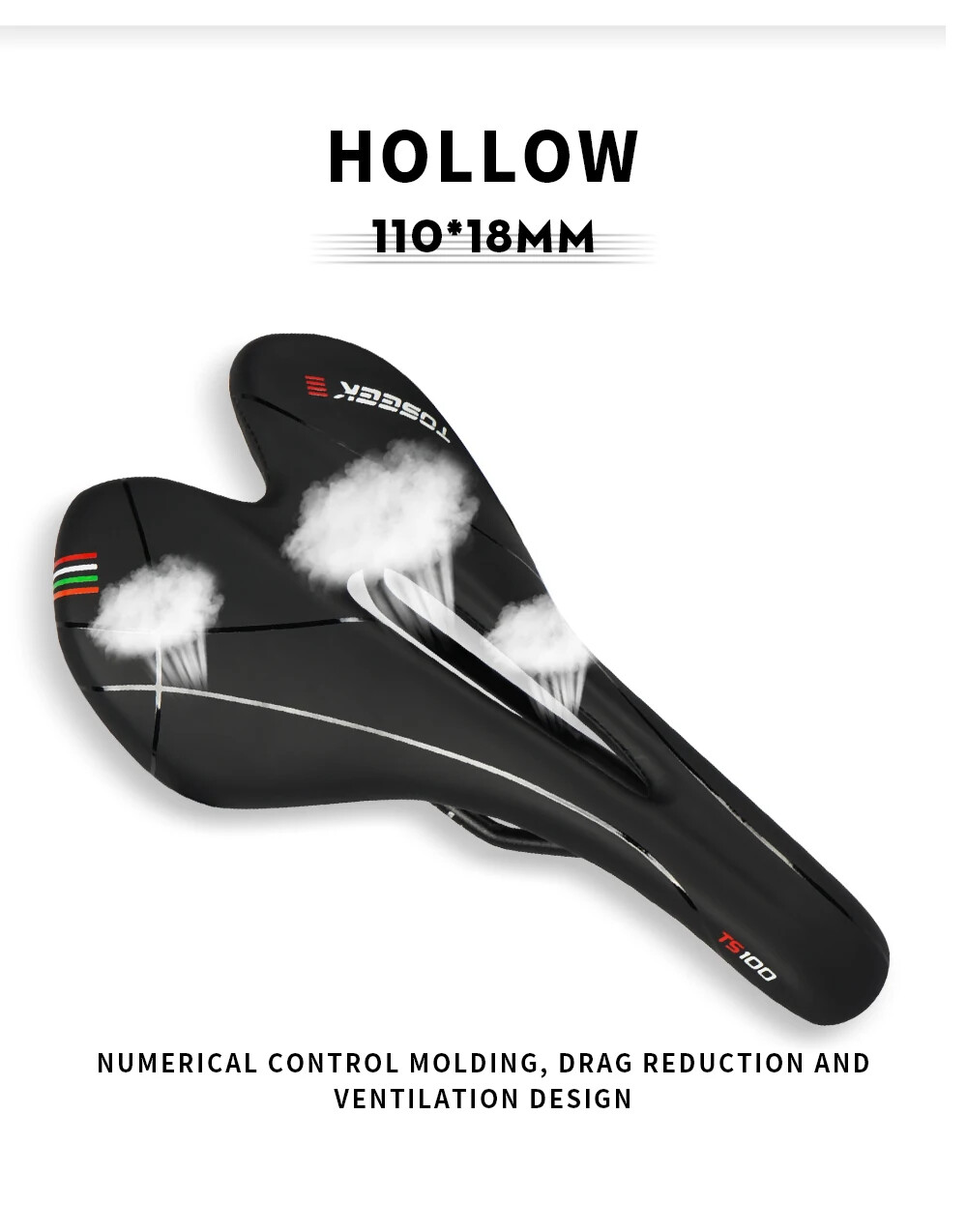 Plastic/Pvc Bicycle Saddle Breathable Leather Mtb Saddle Bicycle Accessories