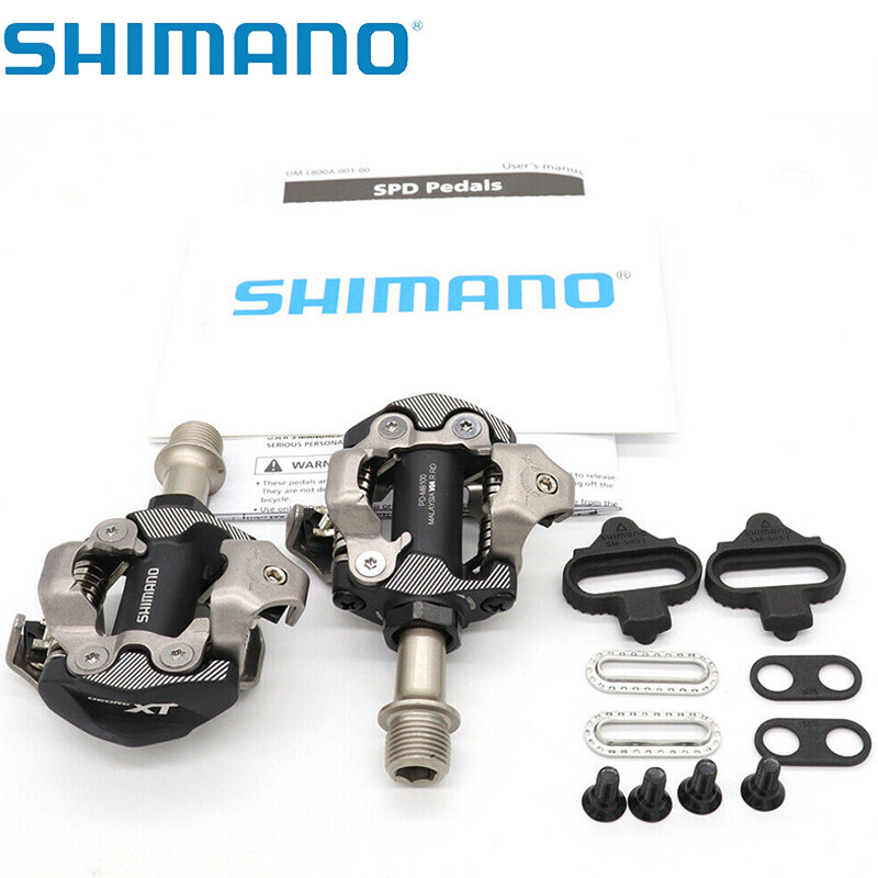New Shimano Deore XT PD-M8100 SPD XC MTB Mountain Bike Clipless Pedals & Cleats