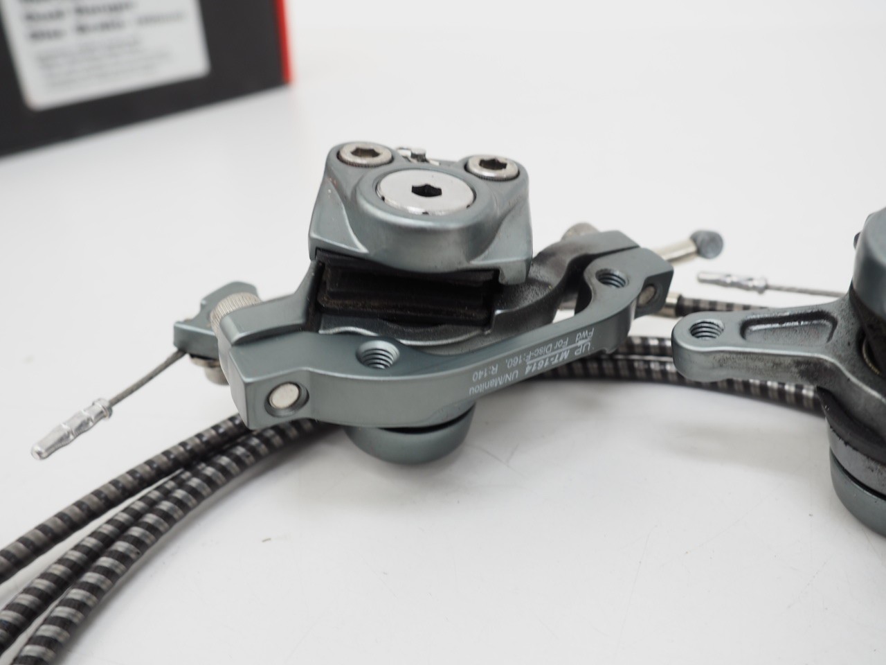 IRD Mechanical Dual Banger Disc Brake Caliper Set w/ Cables Silver/Grey