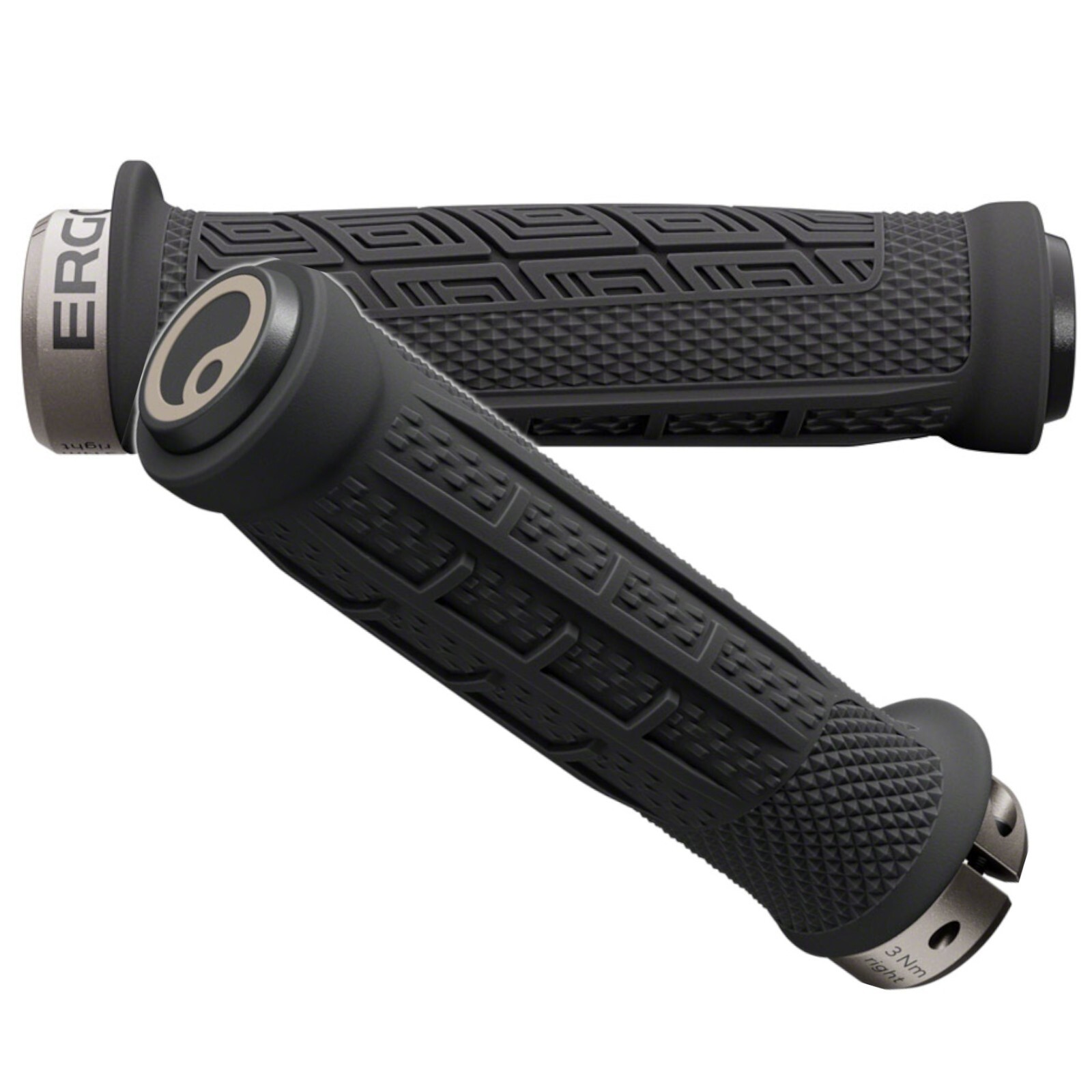 Ergon GDH Team Lock-on Ergonomic Black Grips Downhill Enduro Trail Mountain Bike