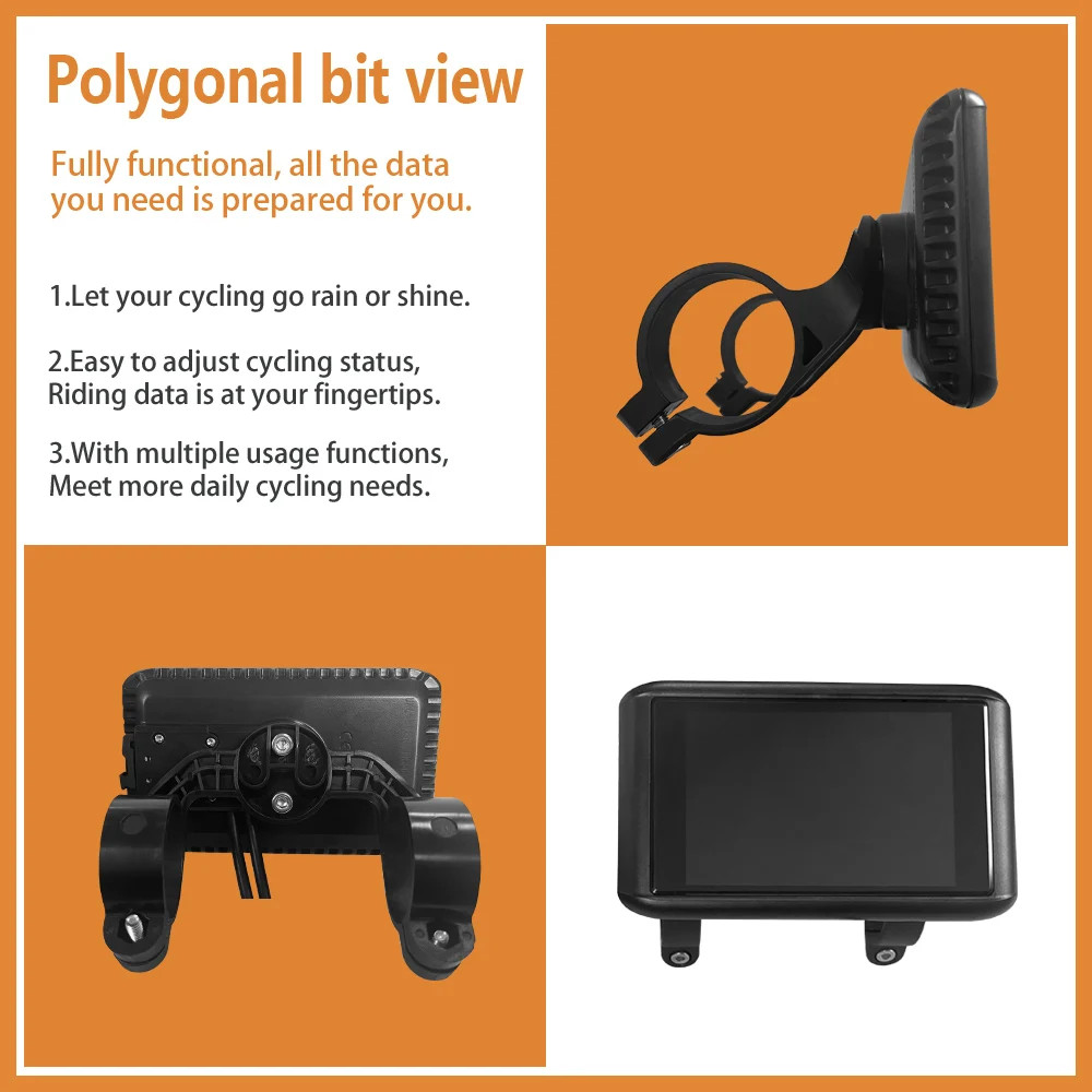 E-bike Display 24V 36V 48V 52V 60V 72V LCD Color Display 5Pin SM/Waterproof Plug