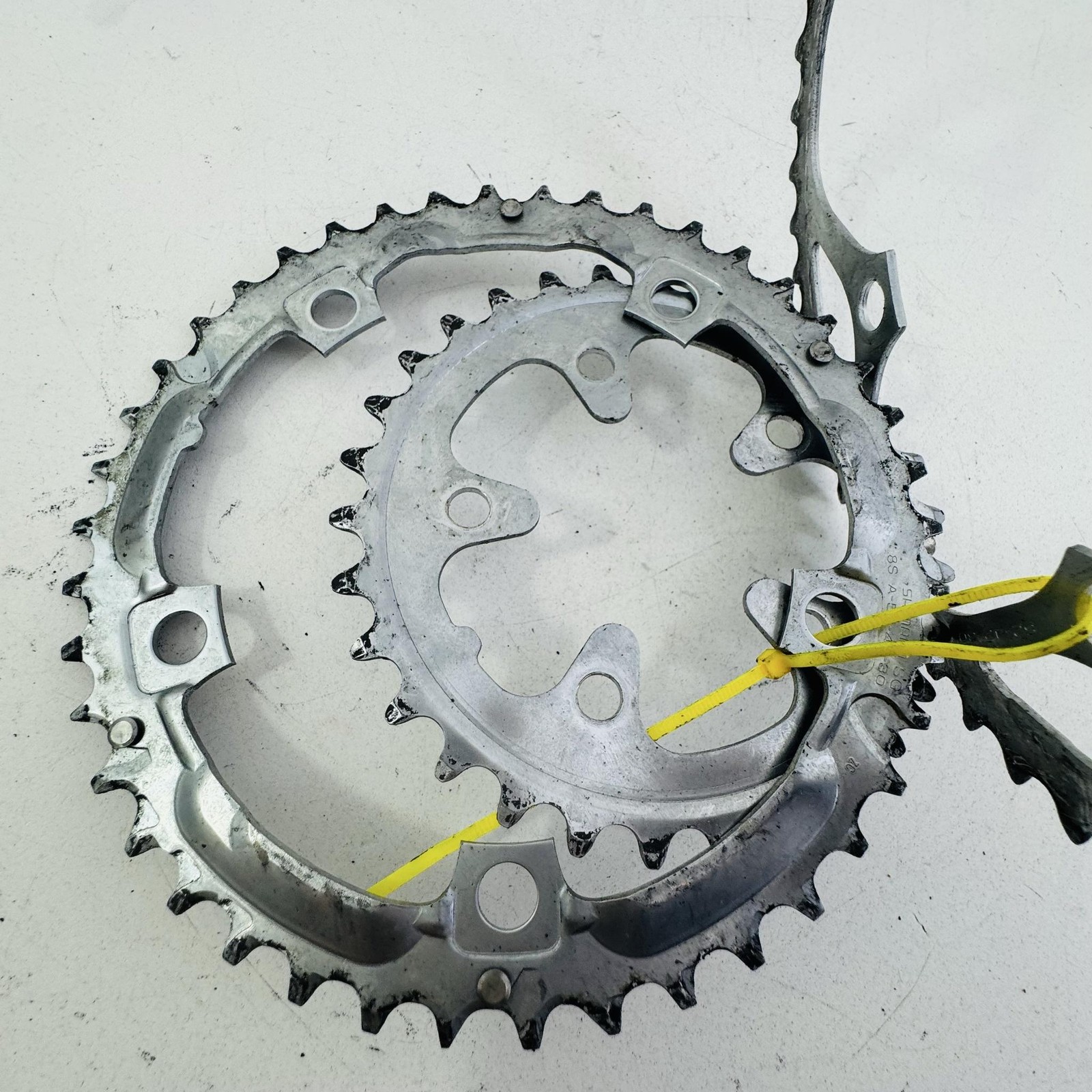 Vintage Shimano SG 52/42/30T Chainring Set 5-Bolt Silver 8/9 Speed Road Bike A83