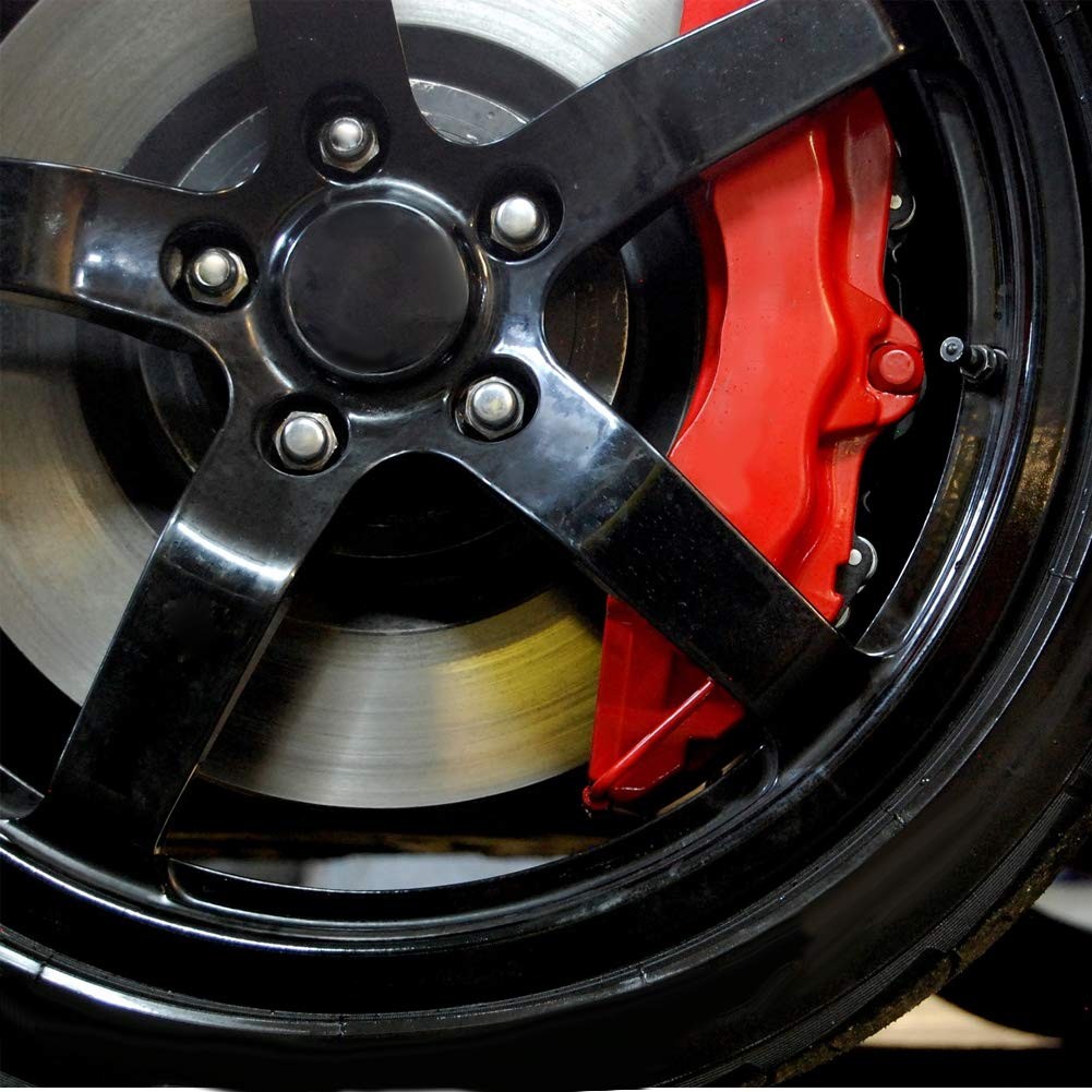 Universal Red Aluminium Brake Caliper Covers Left Right Paint Alternative Car
