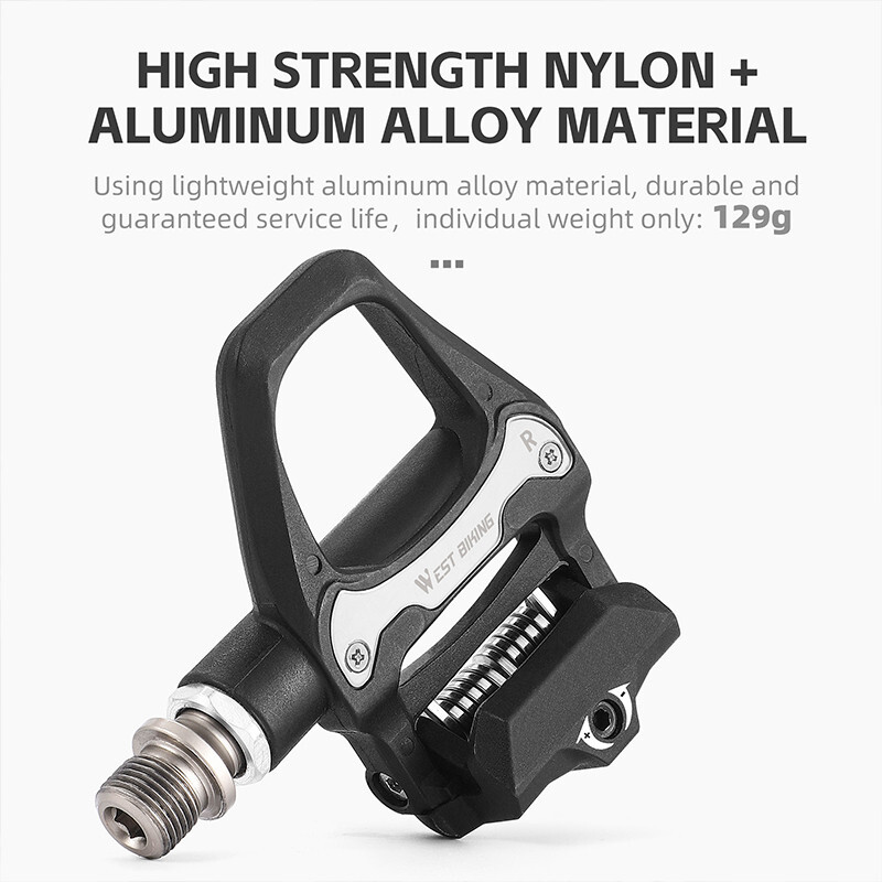 Bike Self-locking Pedals Cycling Clipless Pedals Aluminum Cleats SPD Pedals