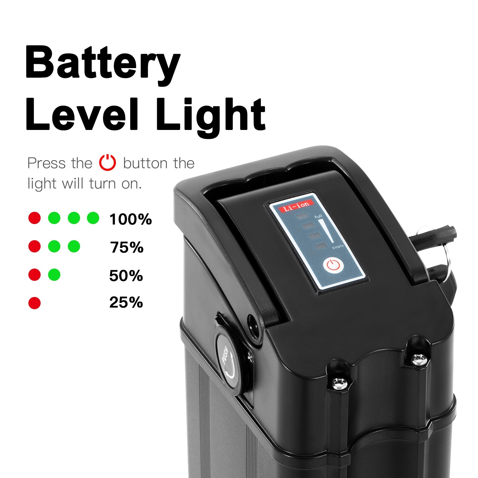 Electric Bike Battery 48V 13Ah Compatible with Heybike Mars Electric Bike