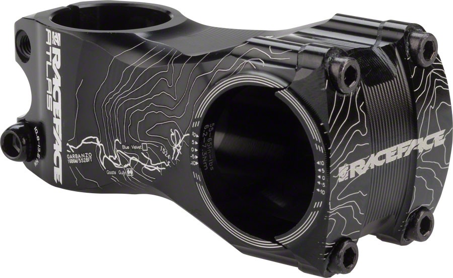 RaceFace Atlas 35 Stem – 65mm, 35mm, 0 Degree, Aluminum, Black