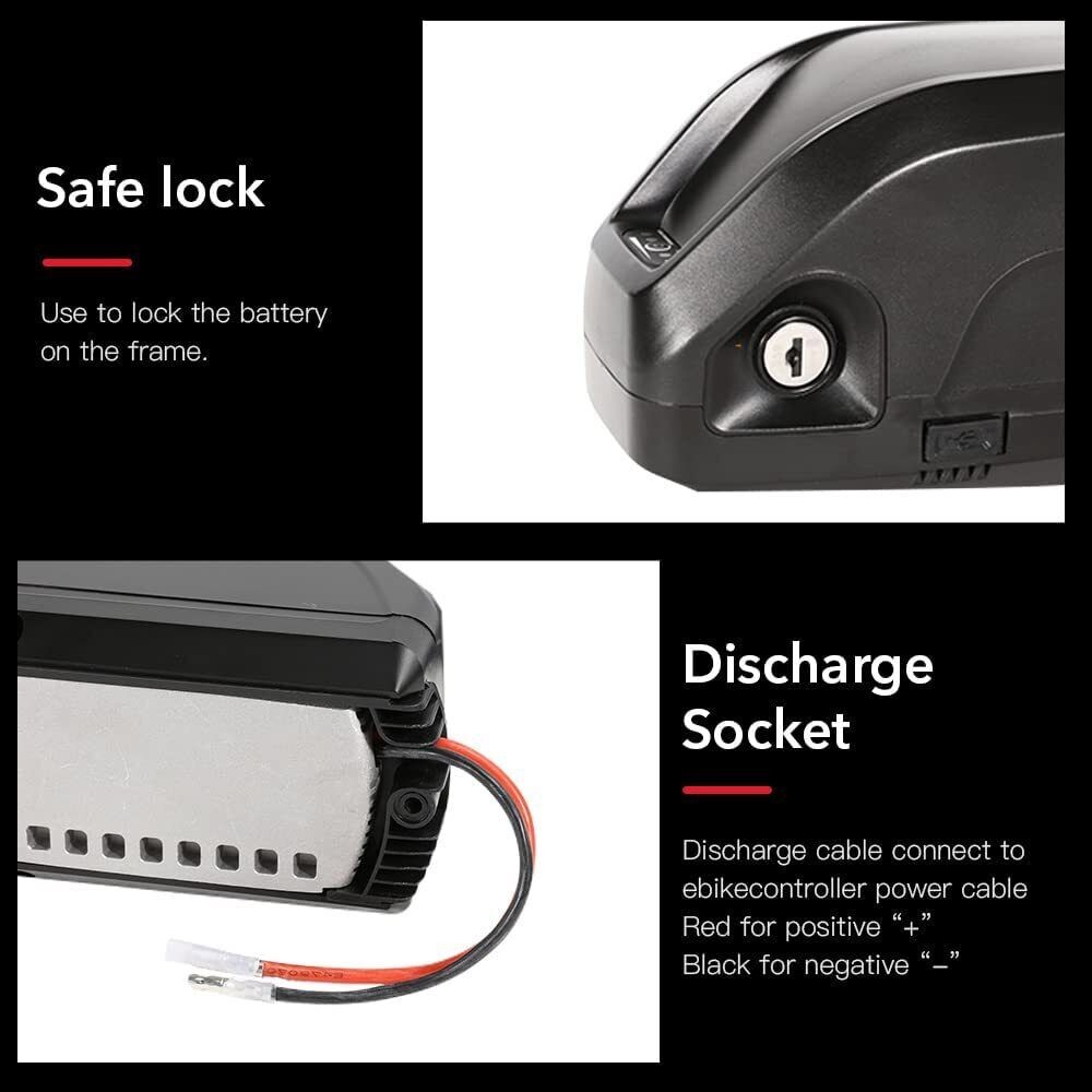 36V 48V 52V 15Ah 20Ah 25A Lithium Ion Ebike E-bike Electric Bike Bicycle Battery
