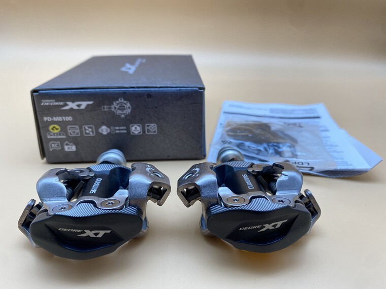 New Shimano Deore XT PD-M8100 SPD XC MTB Mountain Bike Clipless Pedals & Cleats