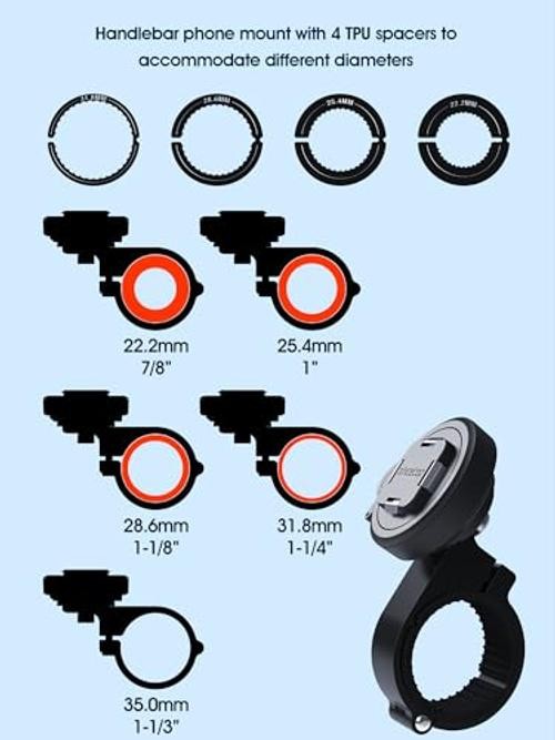 Bike/Motorcycle Phone Mount – SE – Standard Handlebar Mount – Series Q