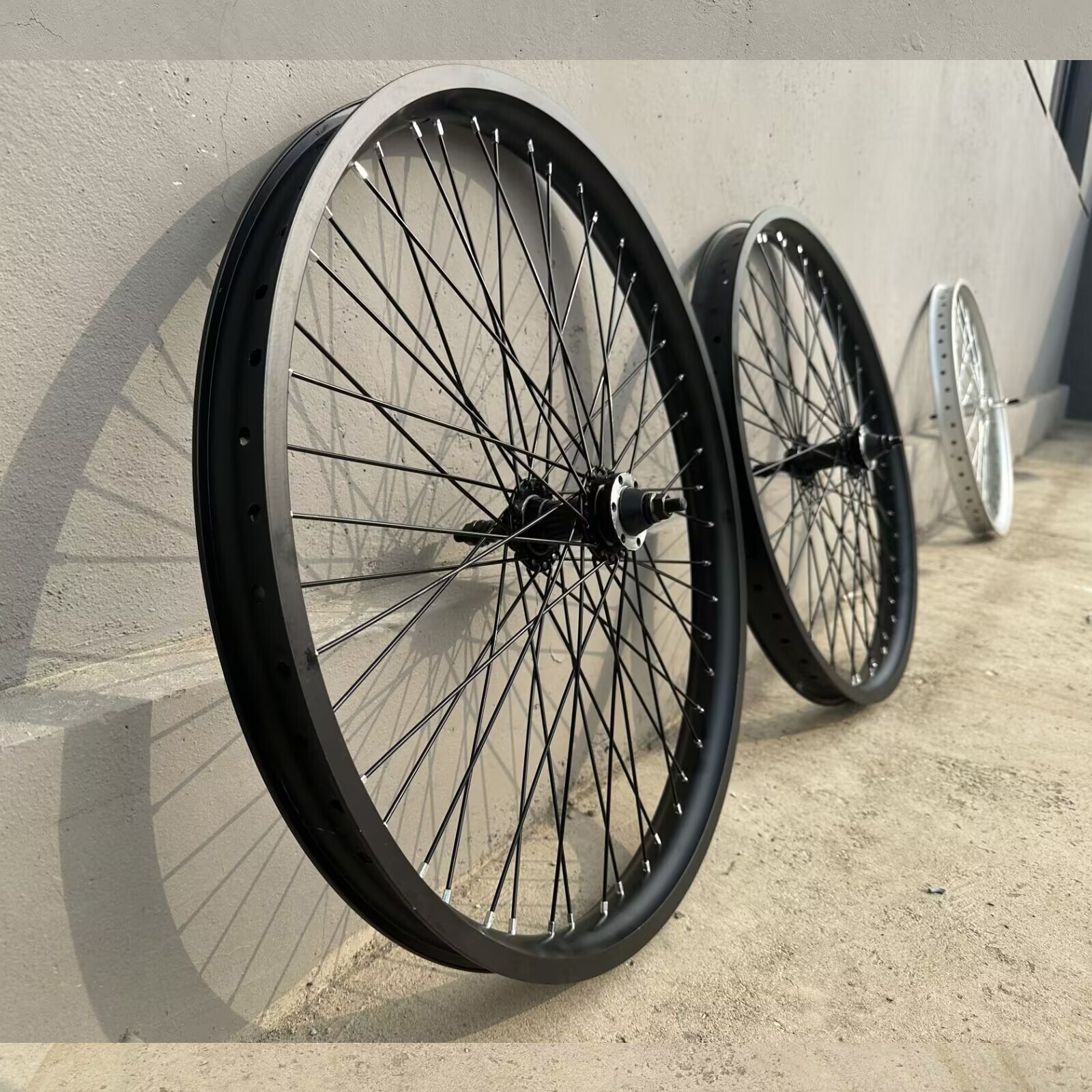 26″ Bicycle Rimset 12G 48 Spokes Aluminum& 26″ Bike Fork 1″ Threaded w/Headset