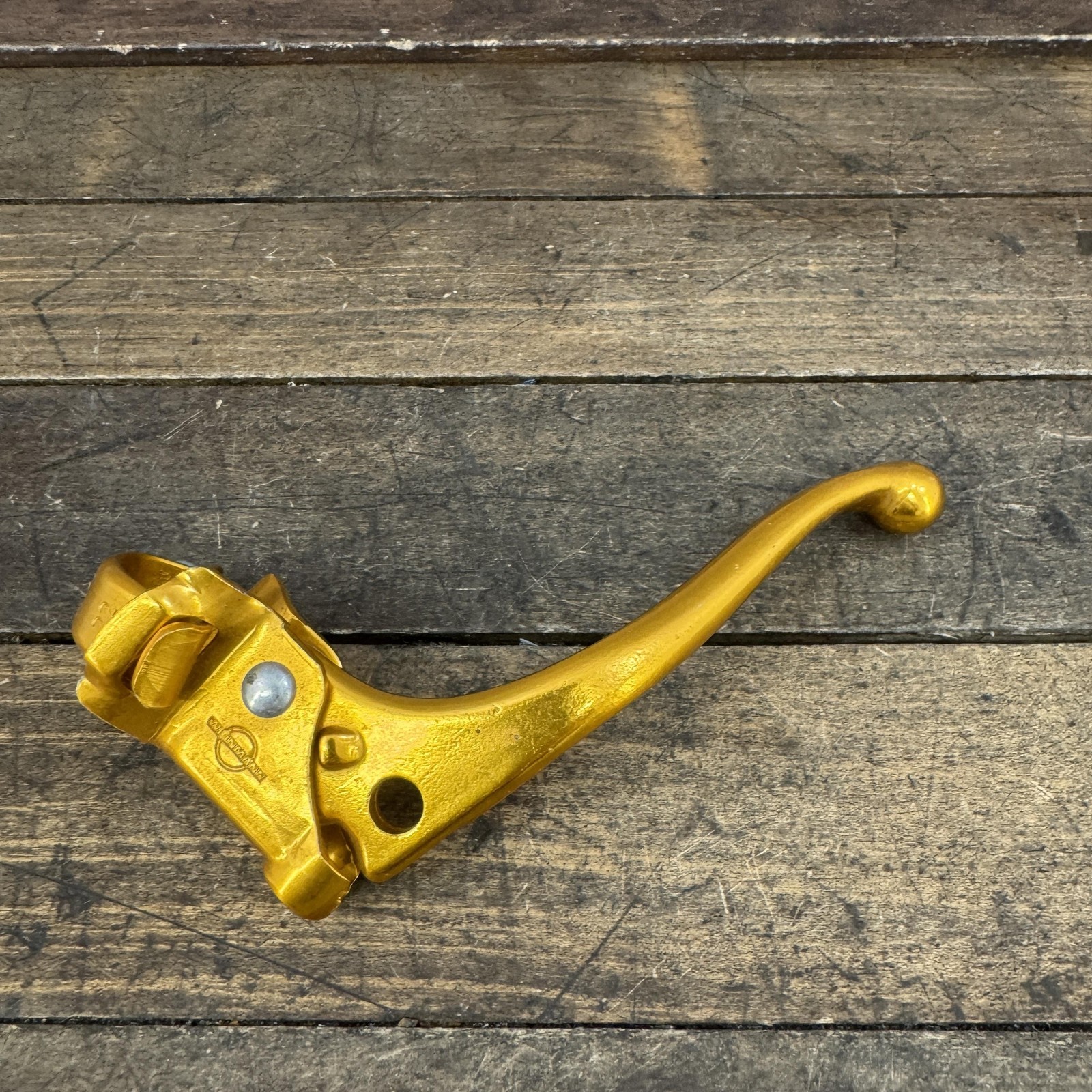 Vintage Weinmann BMX Brake Lever LEFT Gold NOS Prebent 1982 4-Finger 80s 82