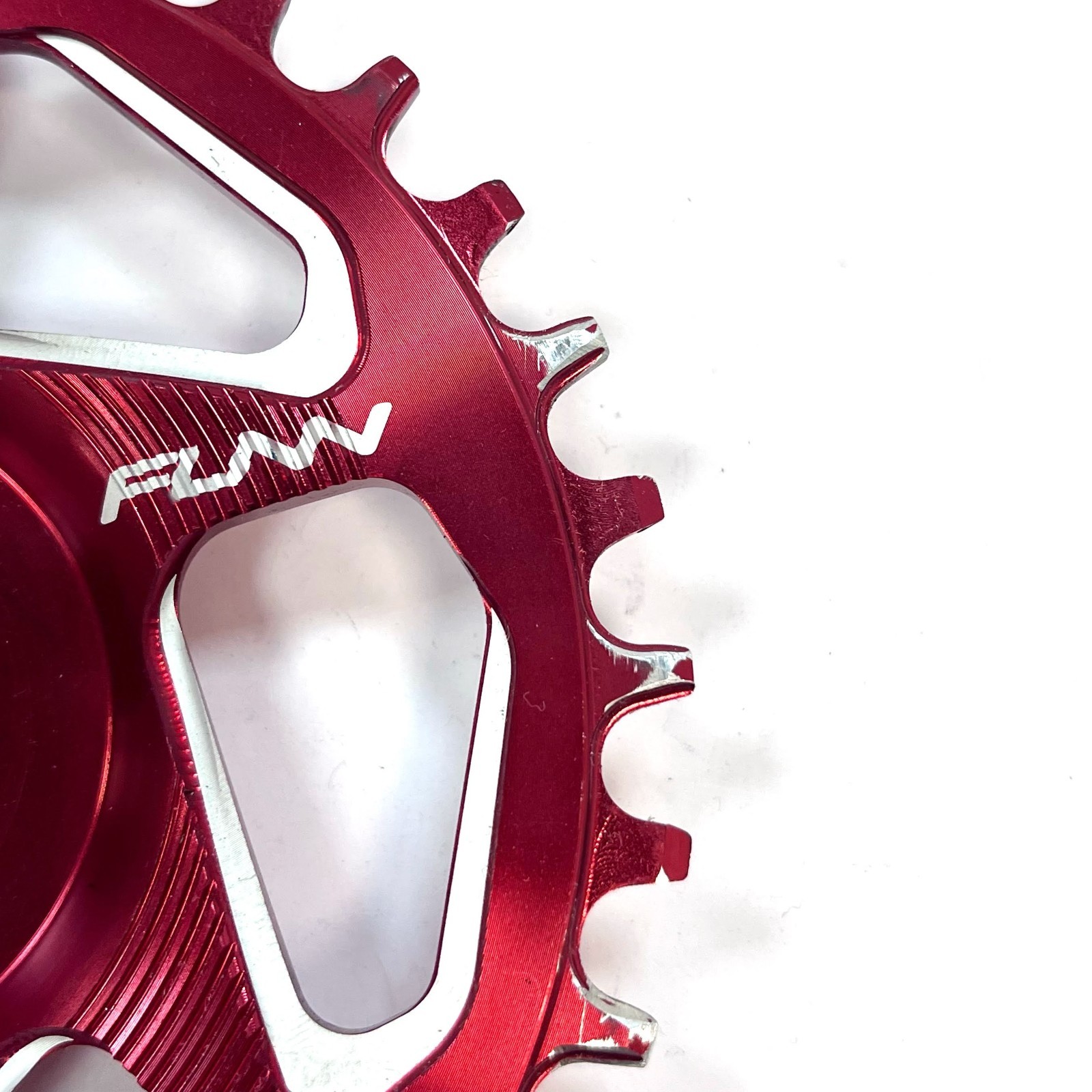 Funn Solo ES Narrow Wide Chain Ring for Shimano E-Bike (34T, Red) – Used