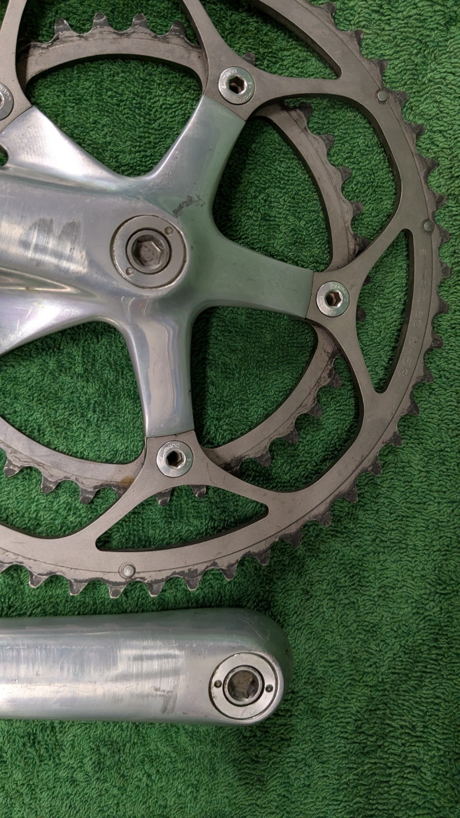 Shimano Dura-Ace 170mm Crankset Road Double FC-7701 53/39 W Octalink BB6500