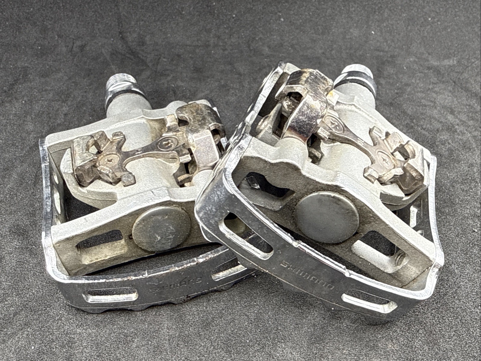Shimano PD-M324 SPD Dual Platform Campus Pedals Silver EXCELLENT CONDITION