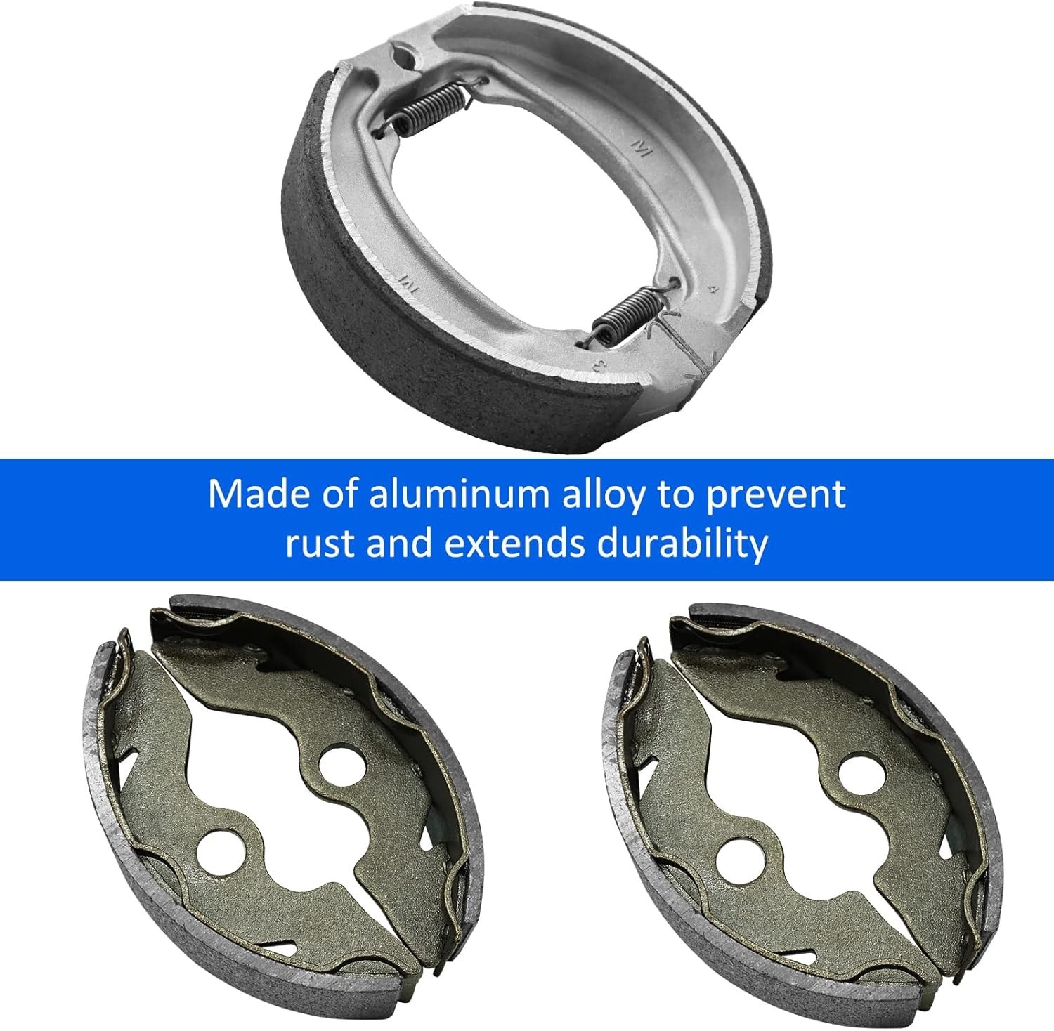 Front & Rear Brake Shoes Kit for Honda Recon 250 1997-2022, 06450-HC4-900 06430-