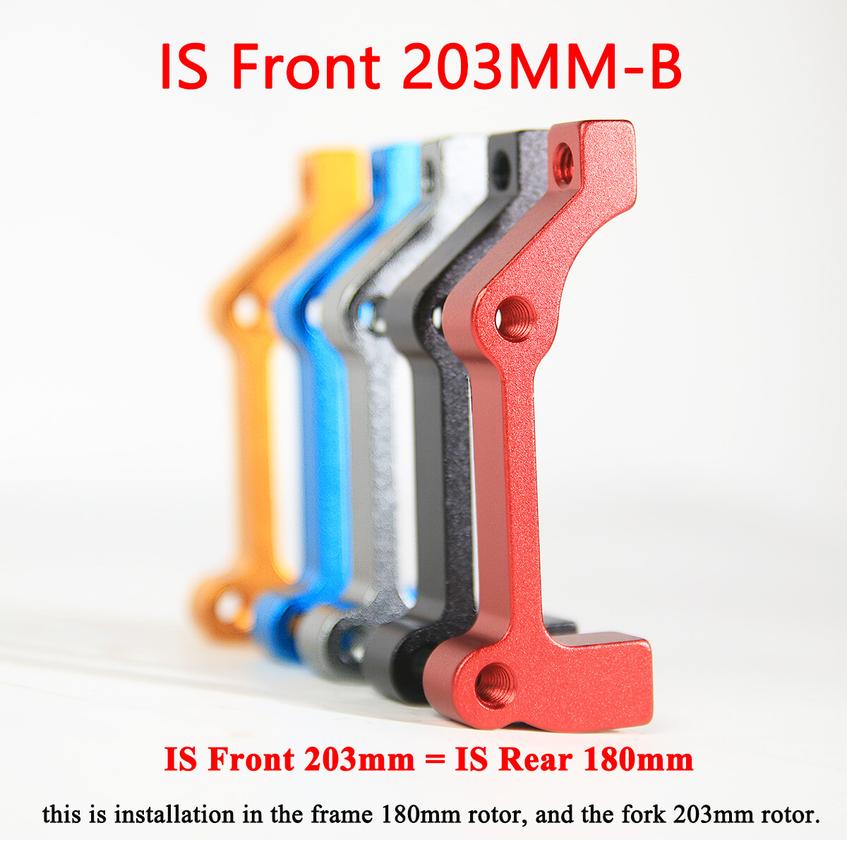 PM/IS Disc Brake Adapter 180/203mm MTB/Road Bike Bicycle Front Rear Rotor Adapto
