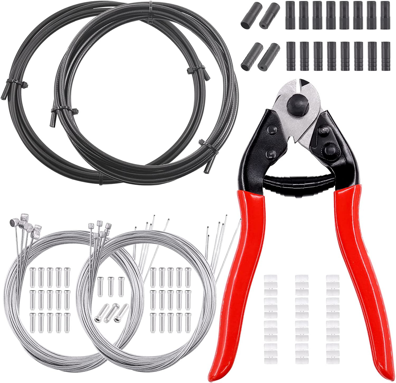 83Pcs Stainless Steel Bike Cable Cutter and Brake Cable Housing Shift Cable Hous