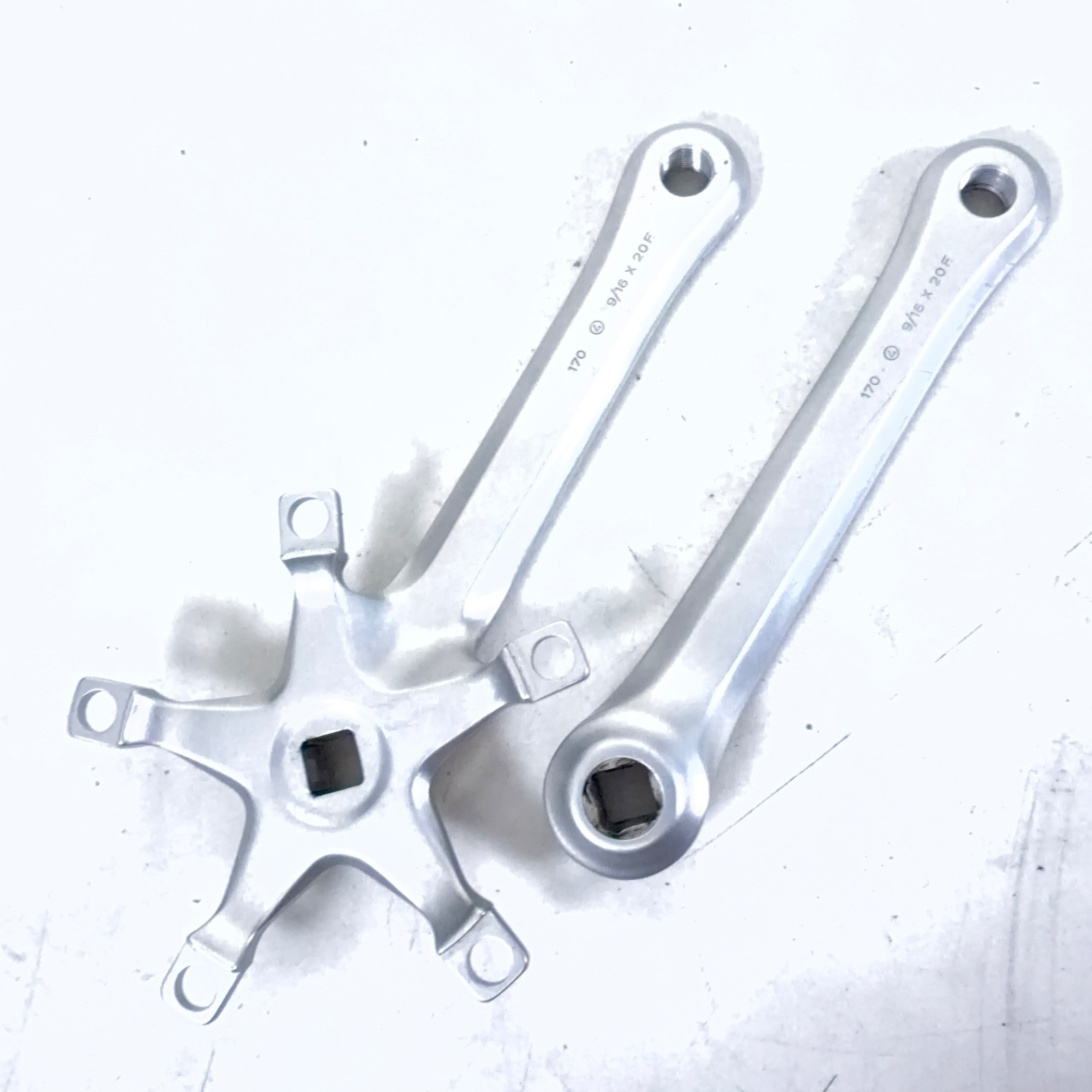 Vintage Campagnolo Triomphe Crank Set 116 BCD Shield Victory Double 170 mm