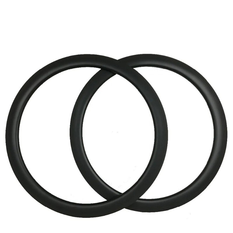 Superlight 700c Carbon Fiber Road Bike Rims 25×30/35/38/40/45/55/50/60mm 24 28H