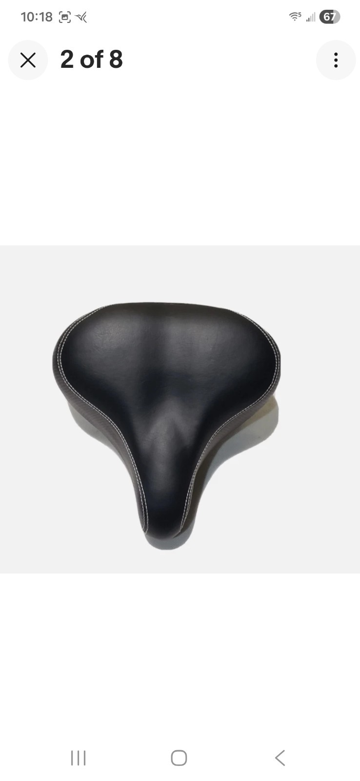 Bikeroo Wide Cruiser Saddle-Comfort Seat-Steel Spring Suspension-Memory Foam