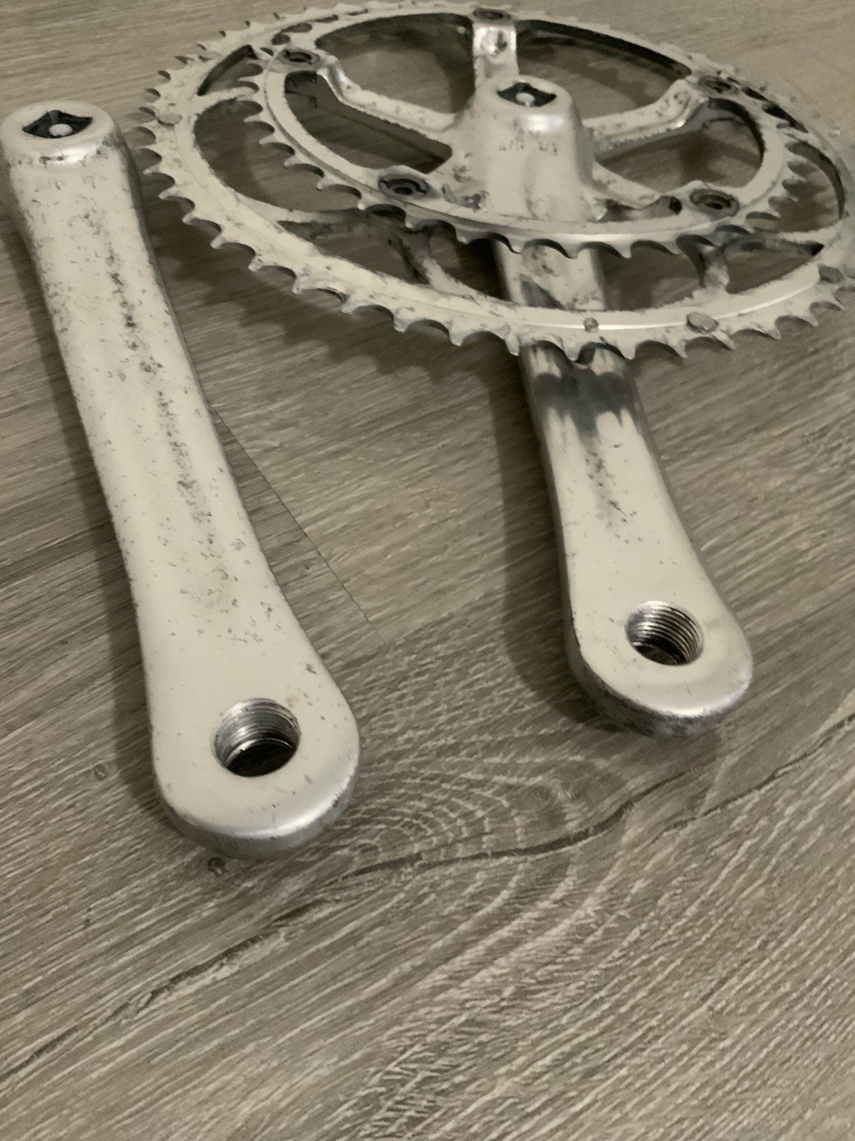 CAMPAGNOLO CHORUS CRANKSET DOUBLE 175 MM ARMS 53-39 TOOTH 7, 8 OR 9 SPEED
