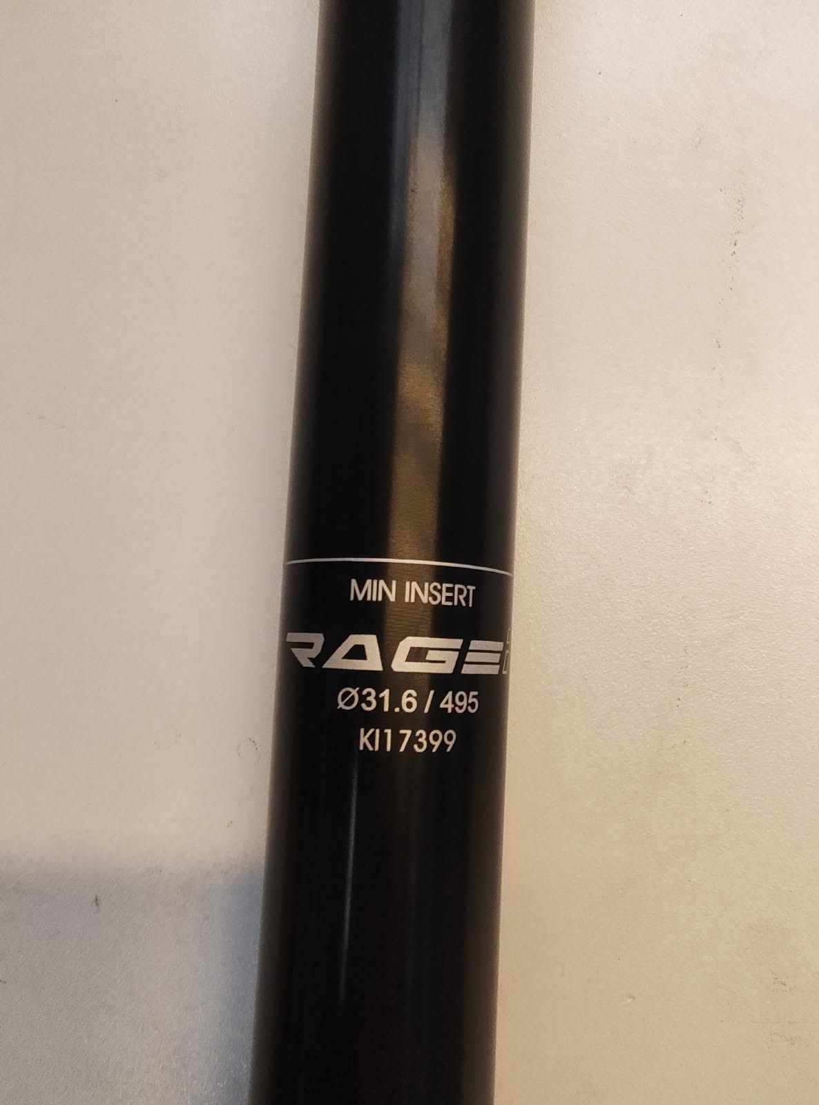 2025 KS Rage-i Dropper Seatpost – 31.6mm, 170mm & 125mm, Black ( 495 & 392 )
