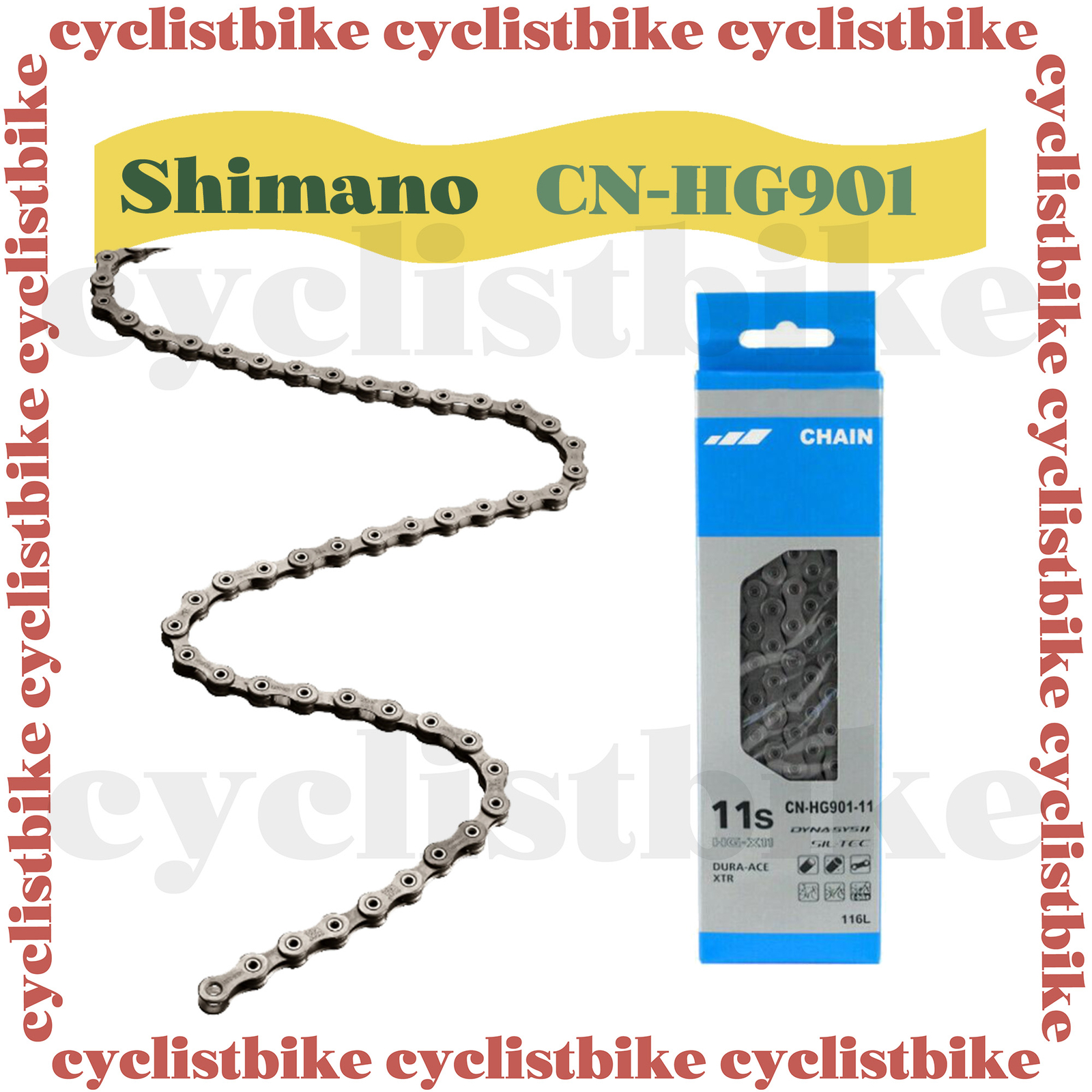 Shimano Dura Aca 11s Chain CN-HG901 116Links SIL-TEC with Pin New in box
