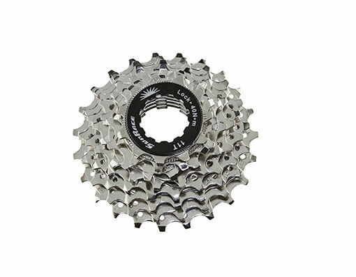 NEW! GENUINE BICYCLE 8 SPEED CASSETTE 11/23T INDEX NICKEL SUN RACE.