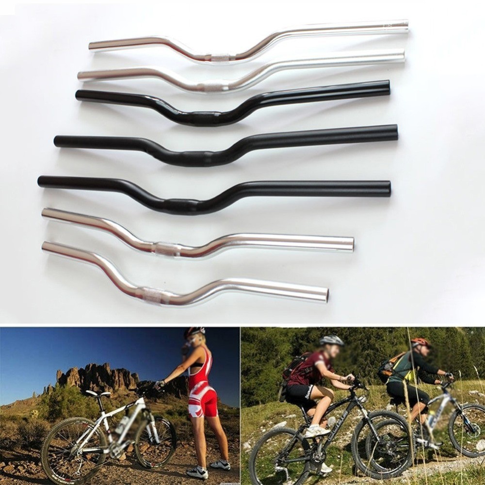 Bicycle Riser Handlebar Aluminum Alloy Mountain Bike Handlebars 25.4*480-580mm