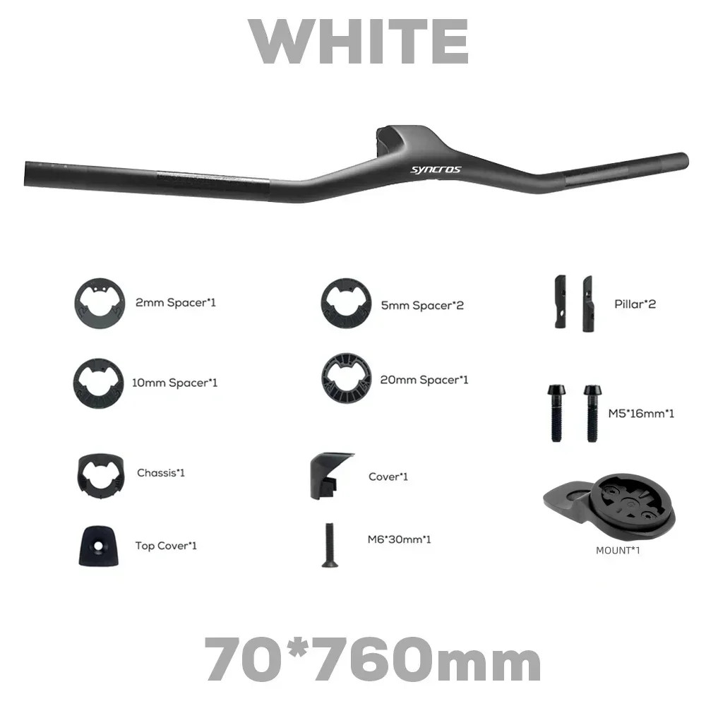-40 Degrees Full Carbon Fibre MTB Bicycle Integrated Handlebar Bike Accessories