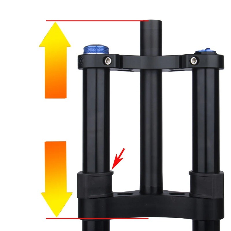 27.5 29in MTB Ebike Barrel Axle Air Pressure Suspension Fork Straight/Tapered