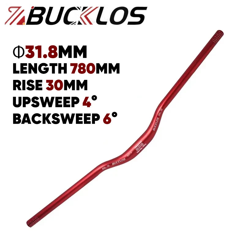 Mountain Bike Handlebar 31.8Mm 25.4Mm Bicycle Riser Bar 620/660/720/780Mm Alumin