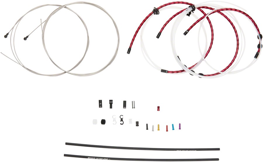 Jagwire Road Elite Link Brake Cable Kit SRAM Ultra-Slick Red