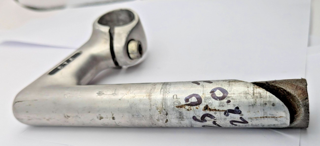 CTA QUILL STEM 22.0 FRENCH 25.0MM CLAMP 75MM REACH SILVER ALUMINUM