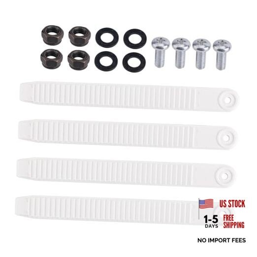 BOXOB Snowboard Strap Binding Replacement, 20×2.1cm/7.87×0.83in Snowboard White