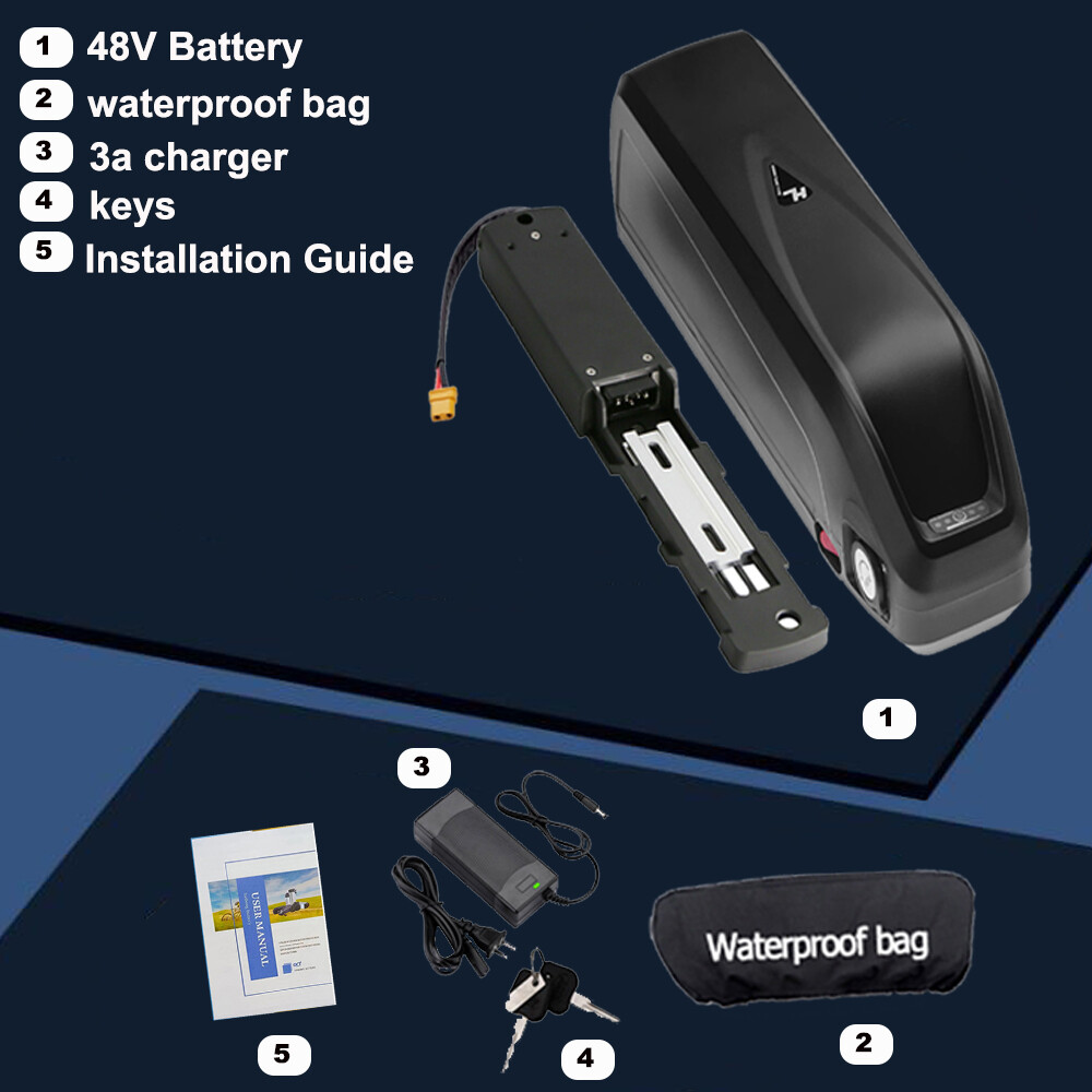 48V 15Ah Hailong E-bike Battery 200W-1000W Electric Bike Motor Lithium Batterys