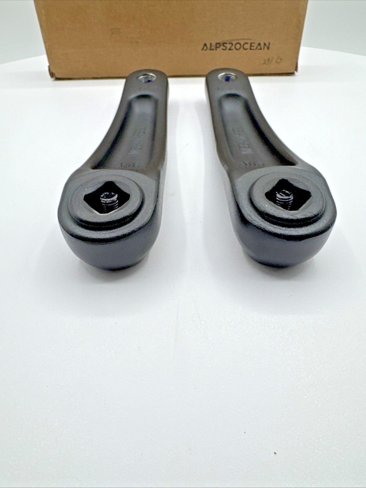 Alps2Ocean 165mm Square Taper Crank Arm Set Black E-Bike MTB Road Bike